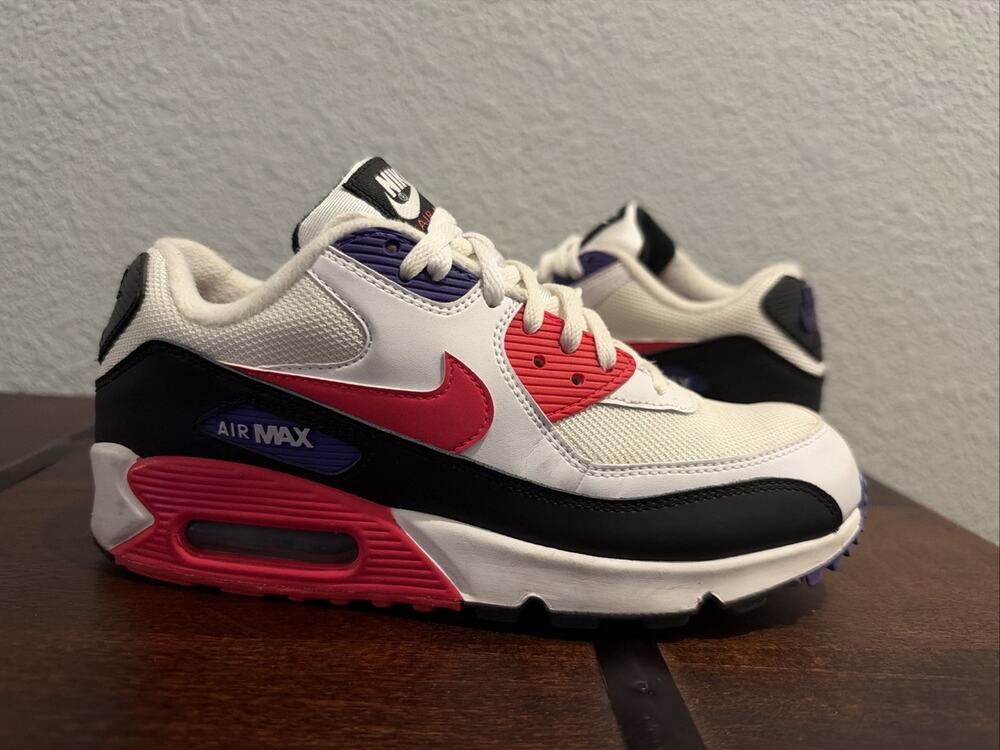 AUTHENTIC NIKE AIR MAX 90 RAPTORS RED ORBIT PSYCHIC PURPLE AJ1286-106 SZ 7.5